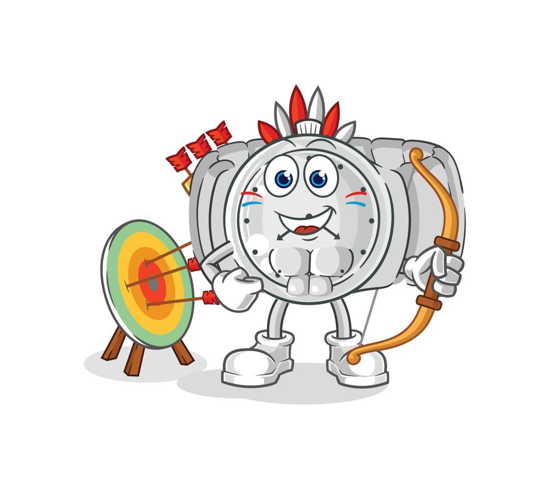 wristwatch cartoon character vector