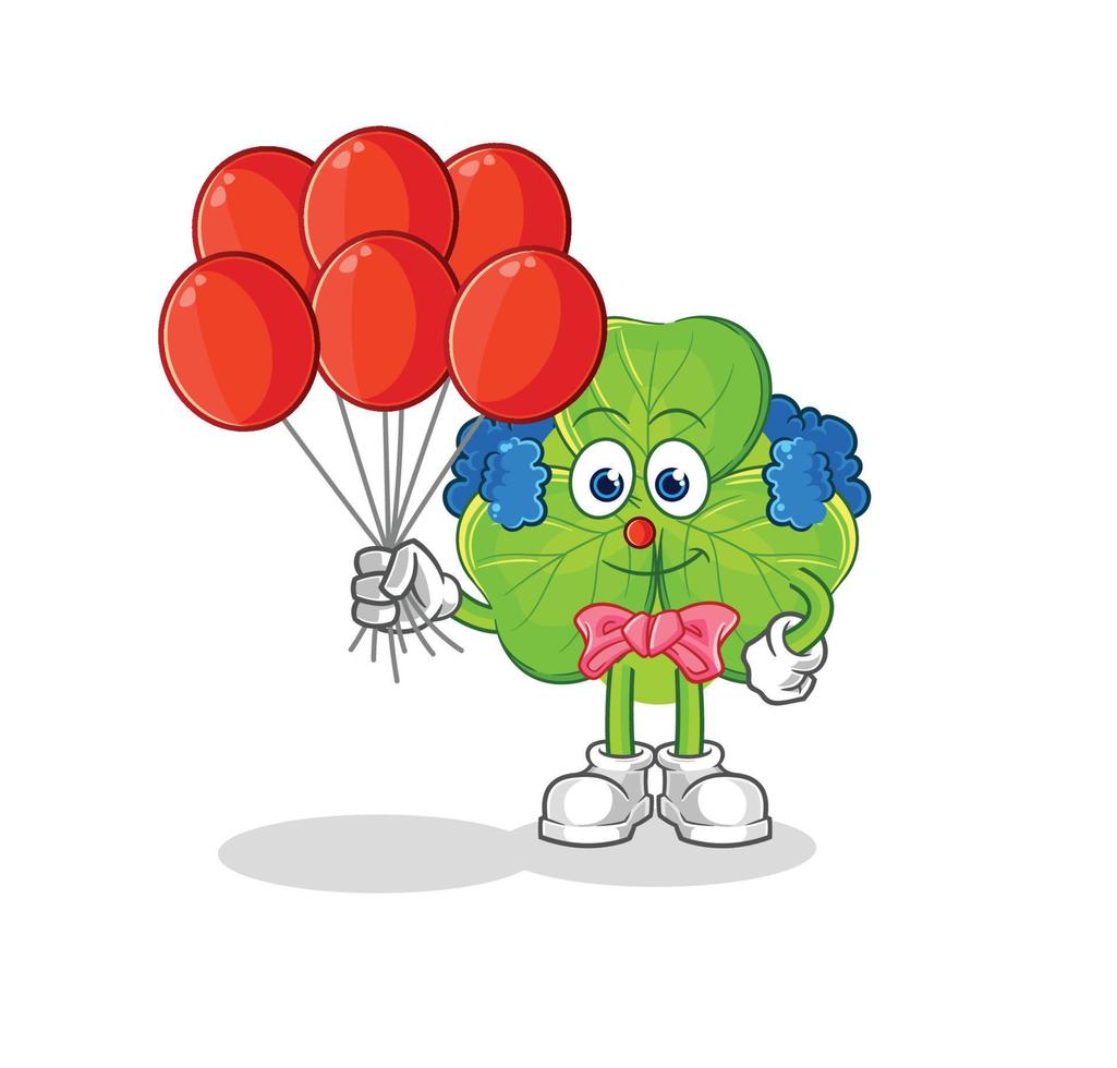 clover cartoon character vector