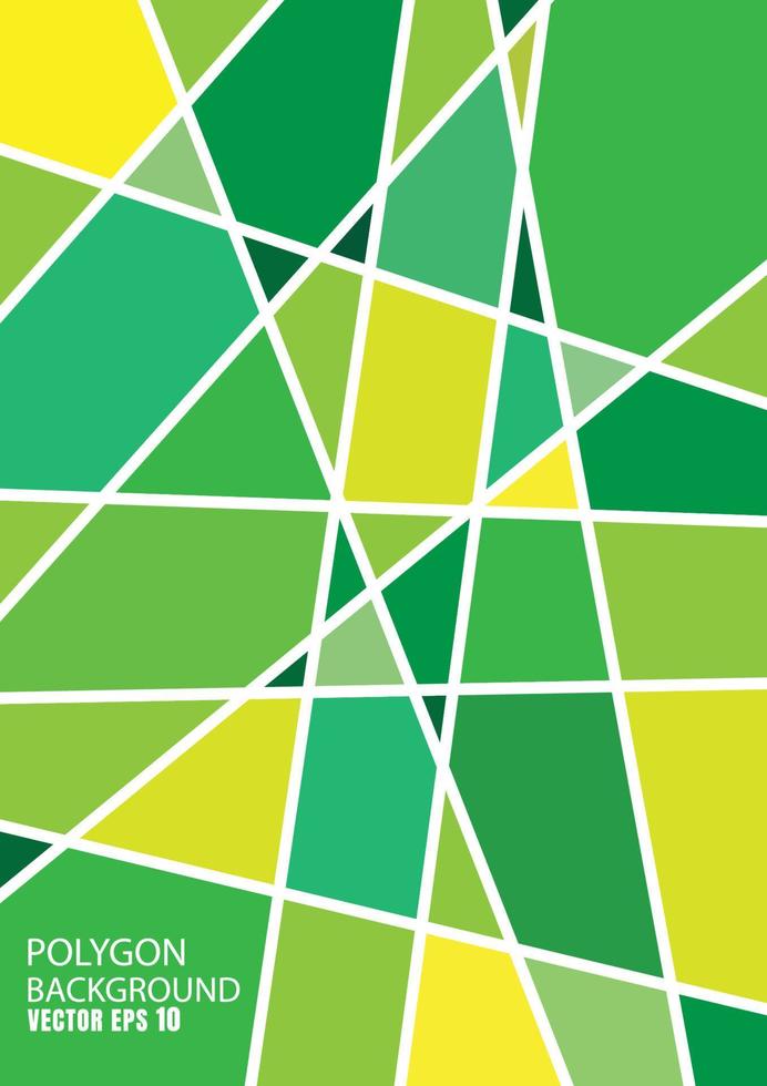 fondo gráfico de ilustración de degradado de estilo polivinílico bajo triangular arrugado geométrico verde. diseño poligonal vectorial para su negocio. vector