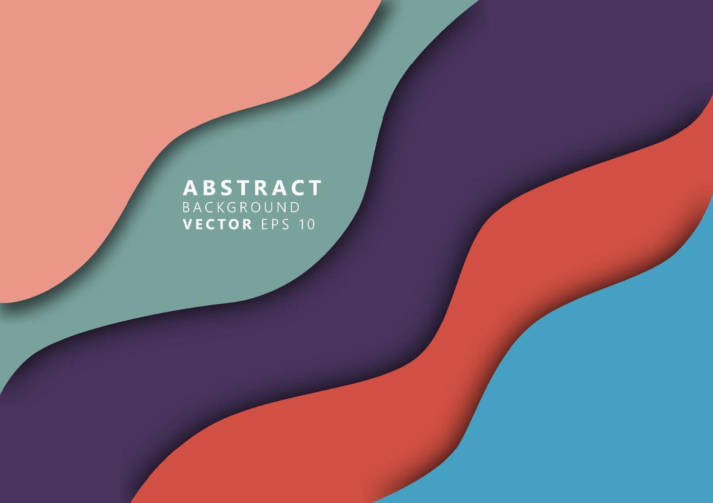 Colorful Geometric Background Overlapping Layered Vector Eps10