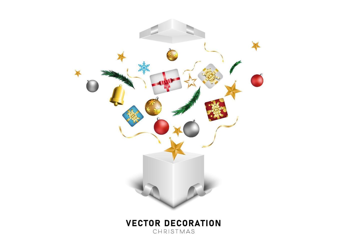 Open white box with a gift. icon in the  on a white background. Vector illustration.