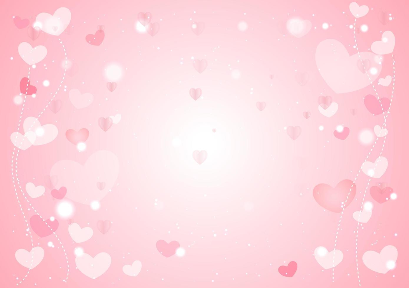 Pink background for valentine festival and wedding vector