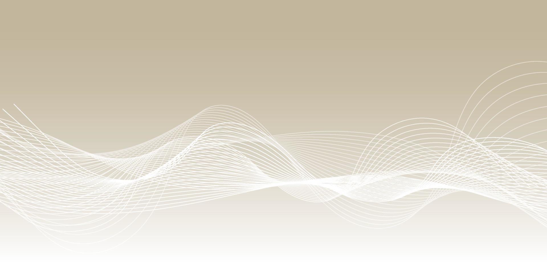 Wavy abstract background.white, brown vector