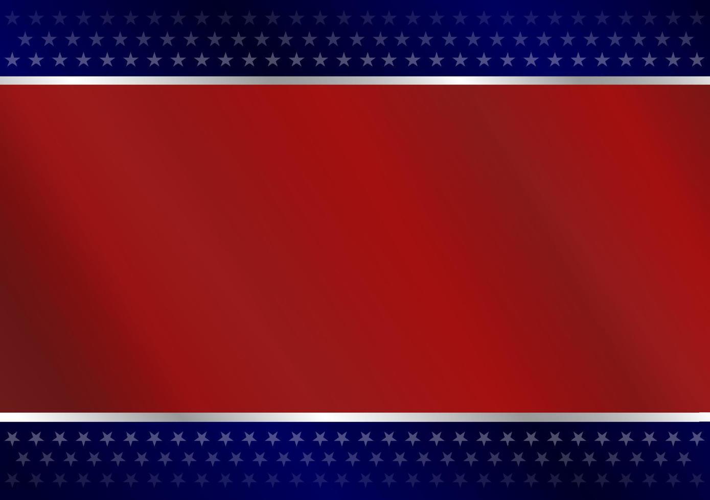 Red, blue and white american flag made from vector