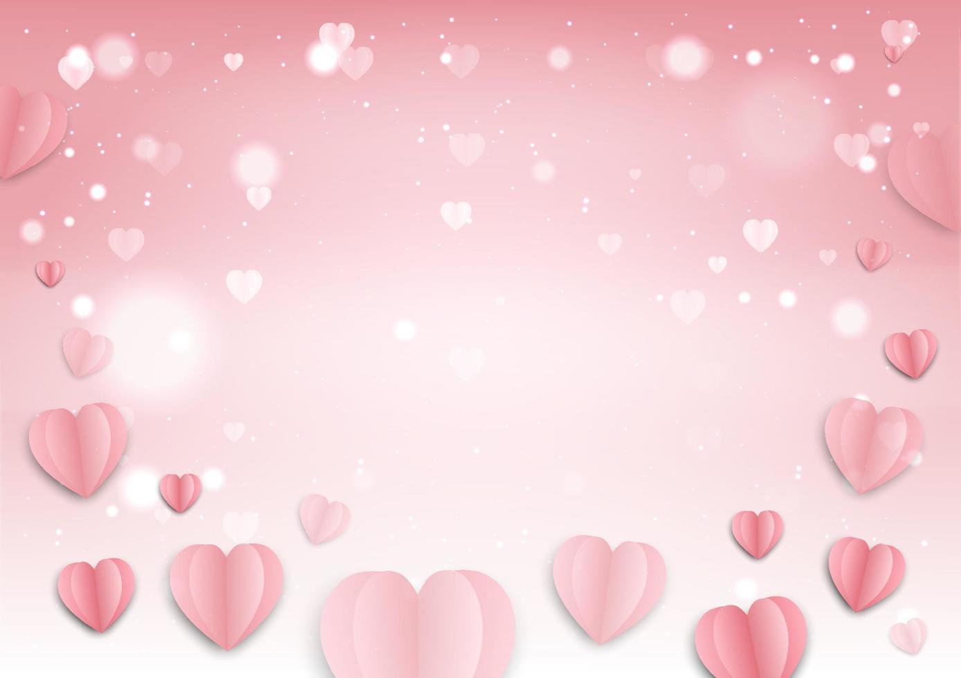 Pink background for valentine festival and wedding vector