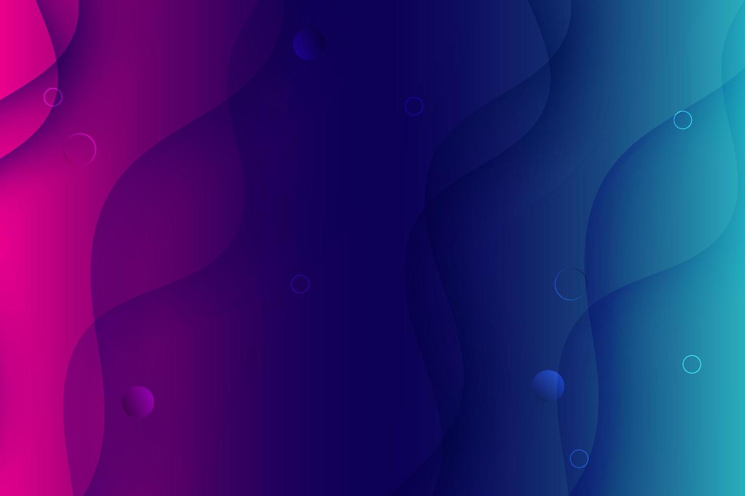 Abstract wave Landing page colorful flat background ideas Vector illustration.