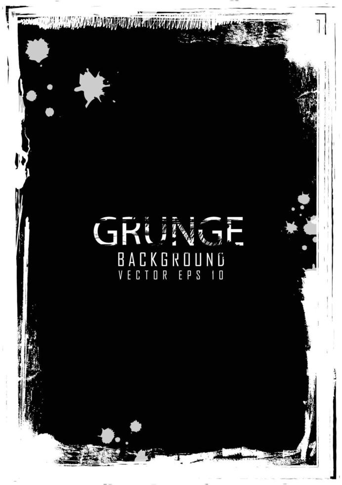 Grunge Black and White Background Texture. vector