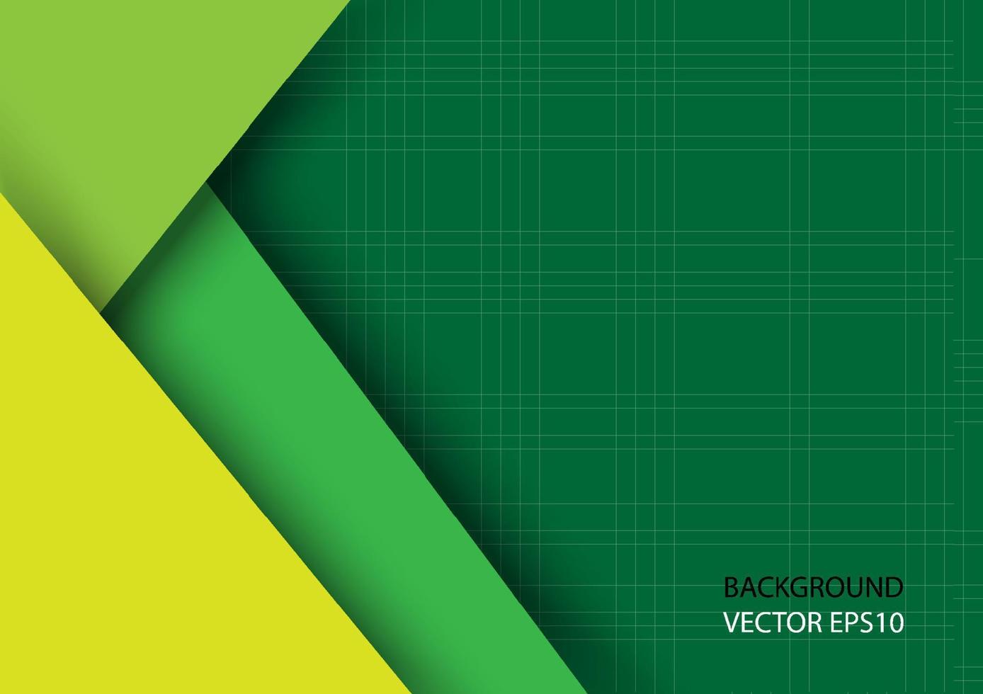 fondo verde y amarillo con ilustración de vector de sombra.