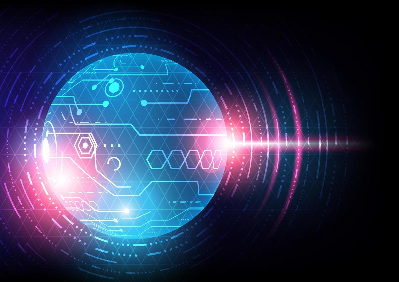 Technology background and computer circuit board vector