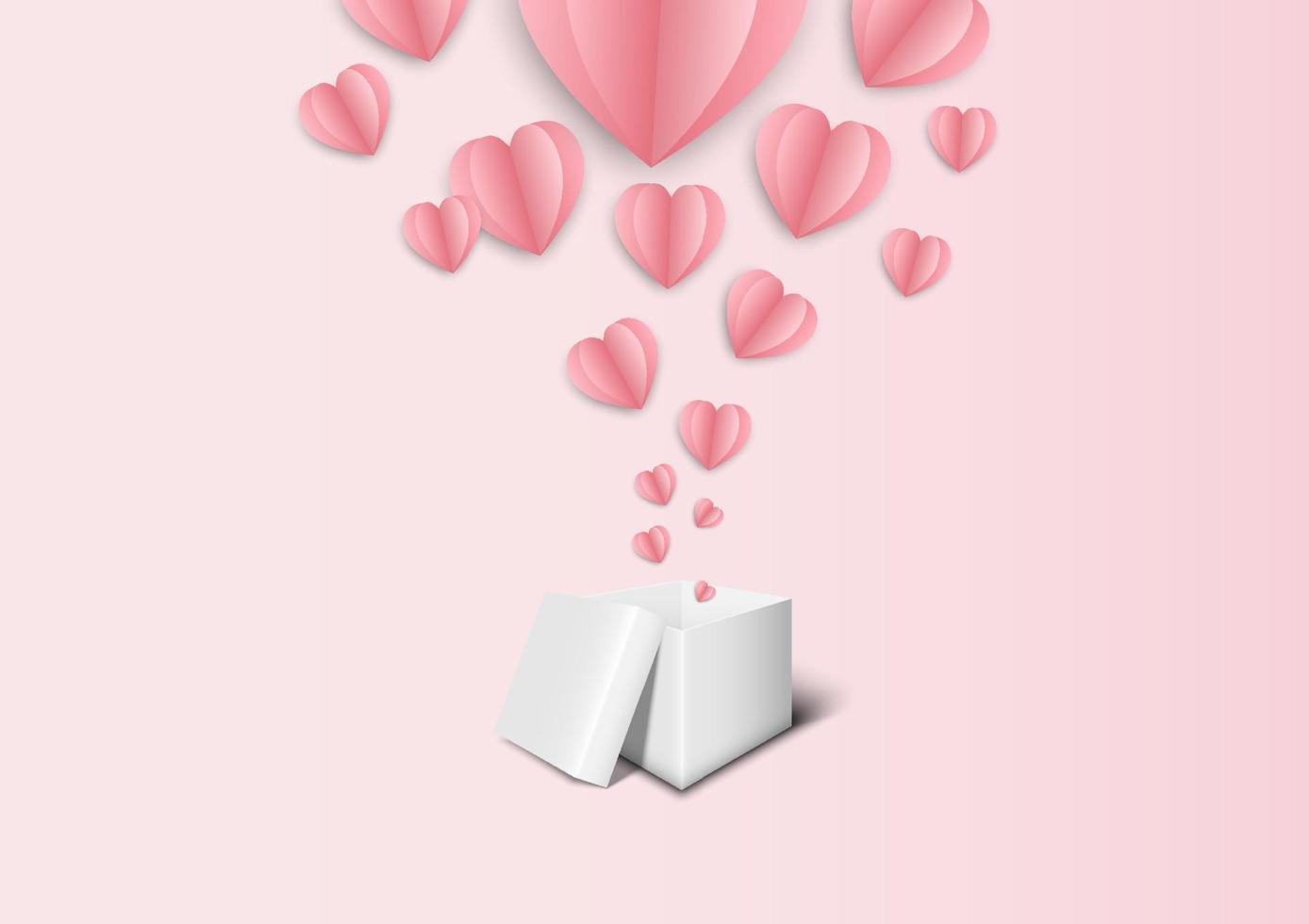 fondo rosa para el festival y la boda de san valentín vector