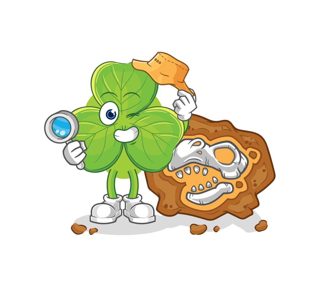 clover cartoon character vector