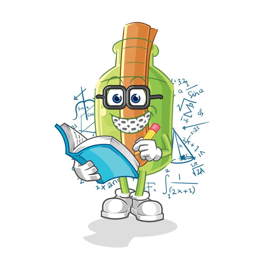 message in a bottle vector