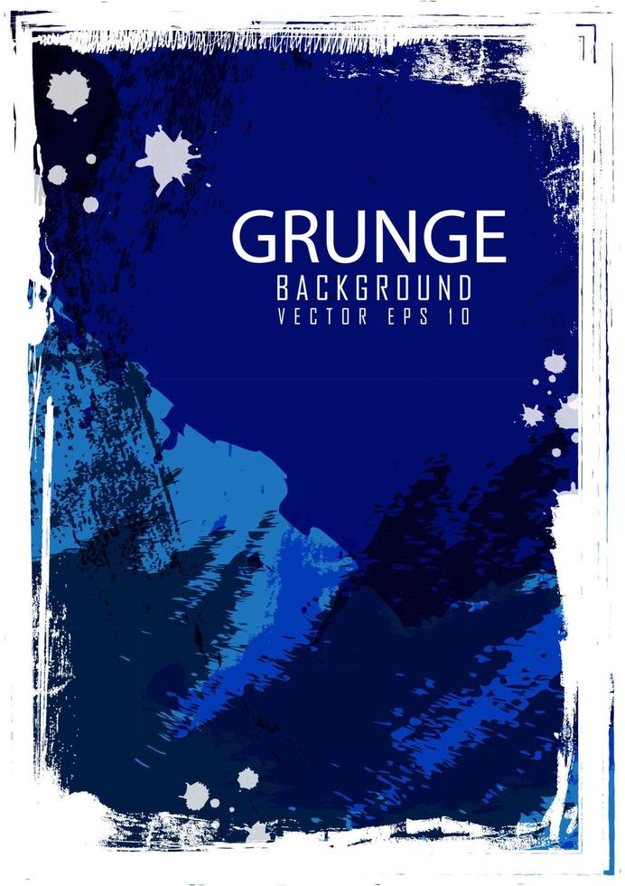 Grunge Blue and White Background Texture. vector