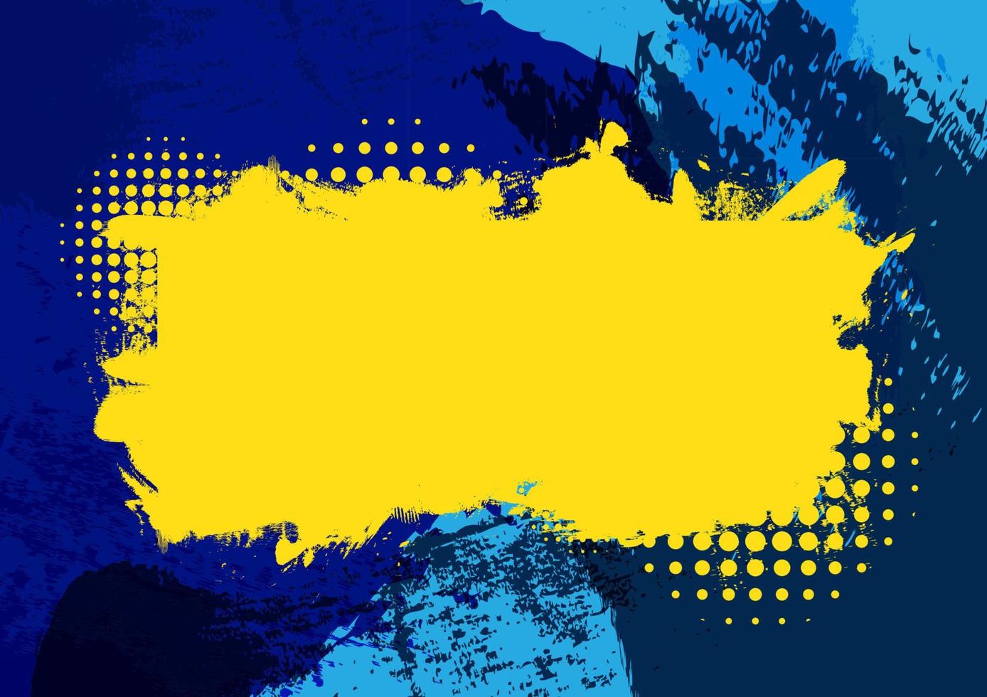 Grunge Yellow and Blue Background Texture. vector