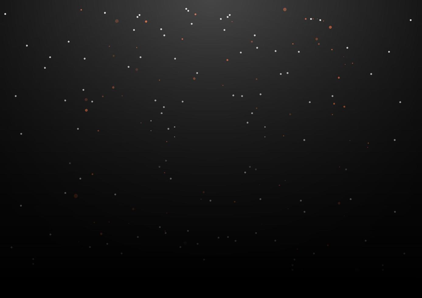 fondo negro con estrellas blancas y naranjas vector