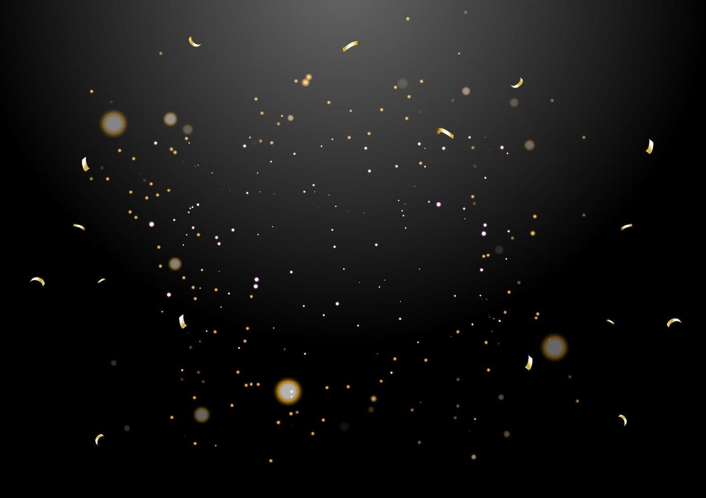 Black background with beautiful sparkle glitter made from vector. vector