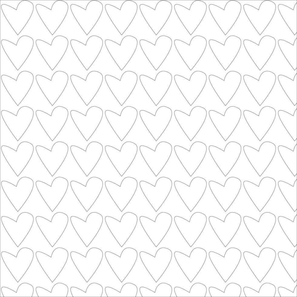 Vector illustration seamless pattern. heart background.