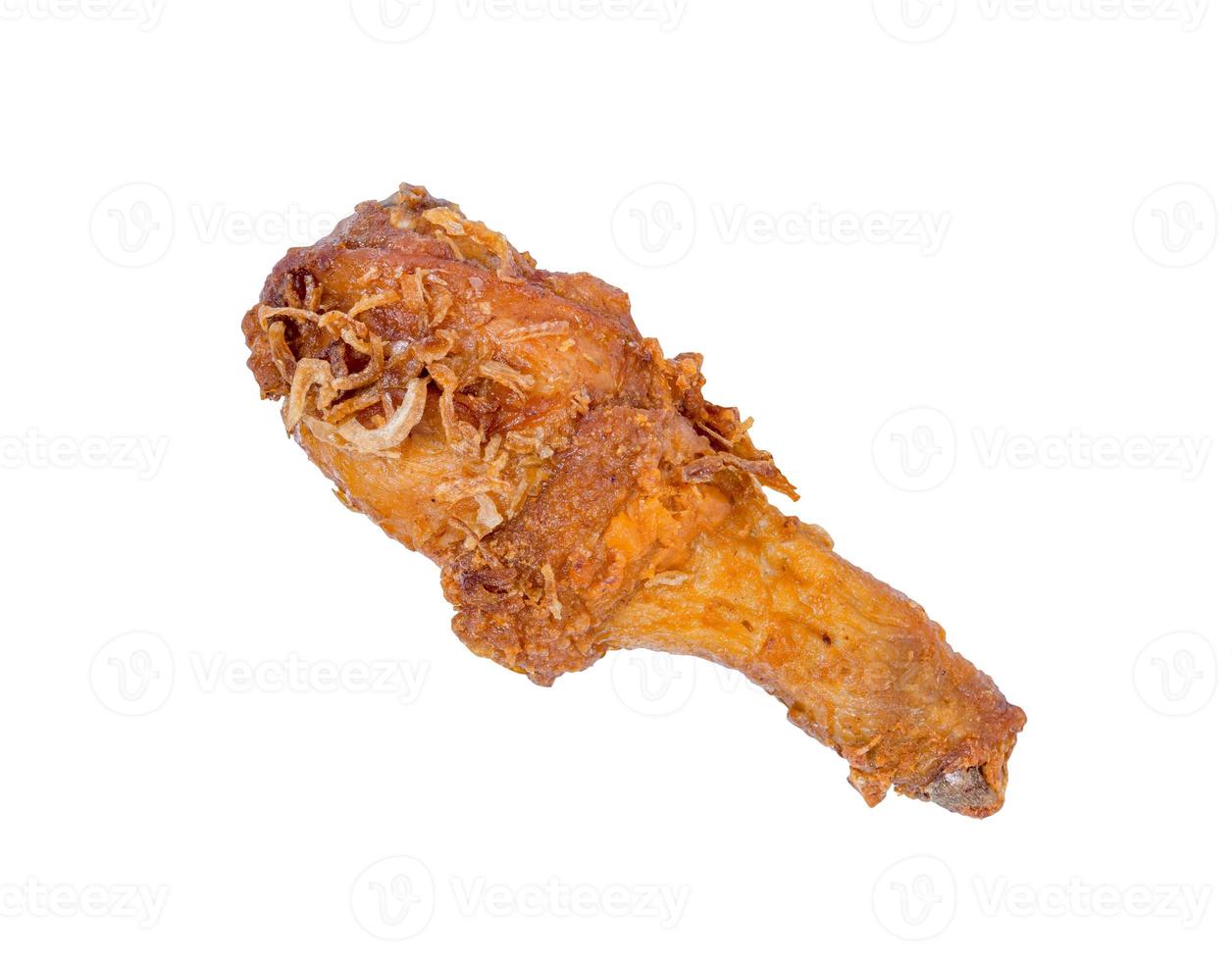 Fried Chicken Drumstick isolated on white background,clipping path photo