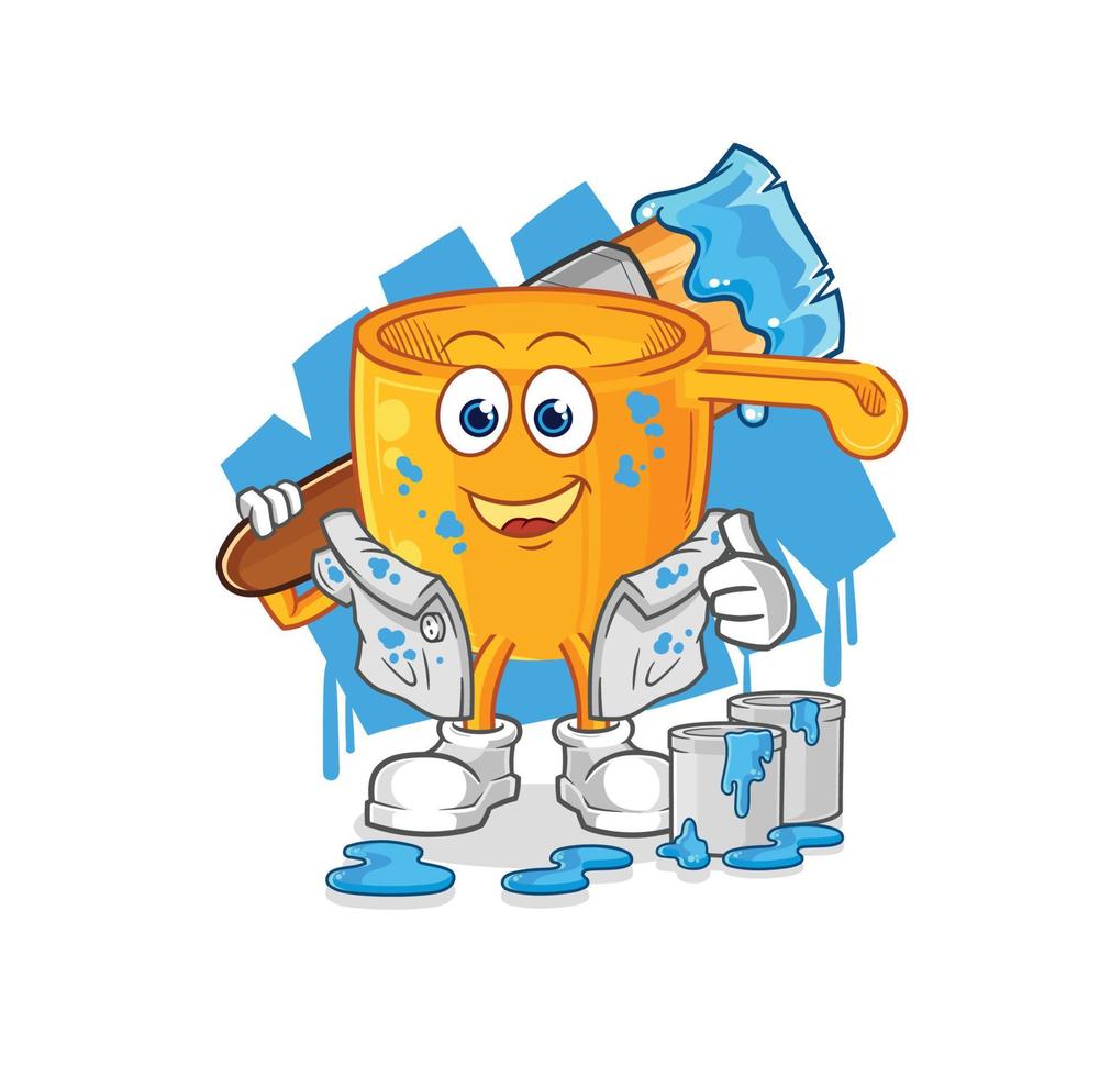 water dipper cartoon vector