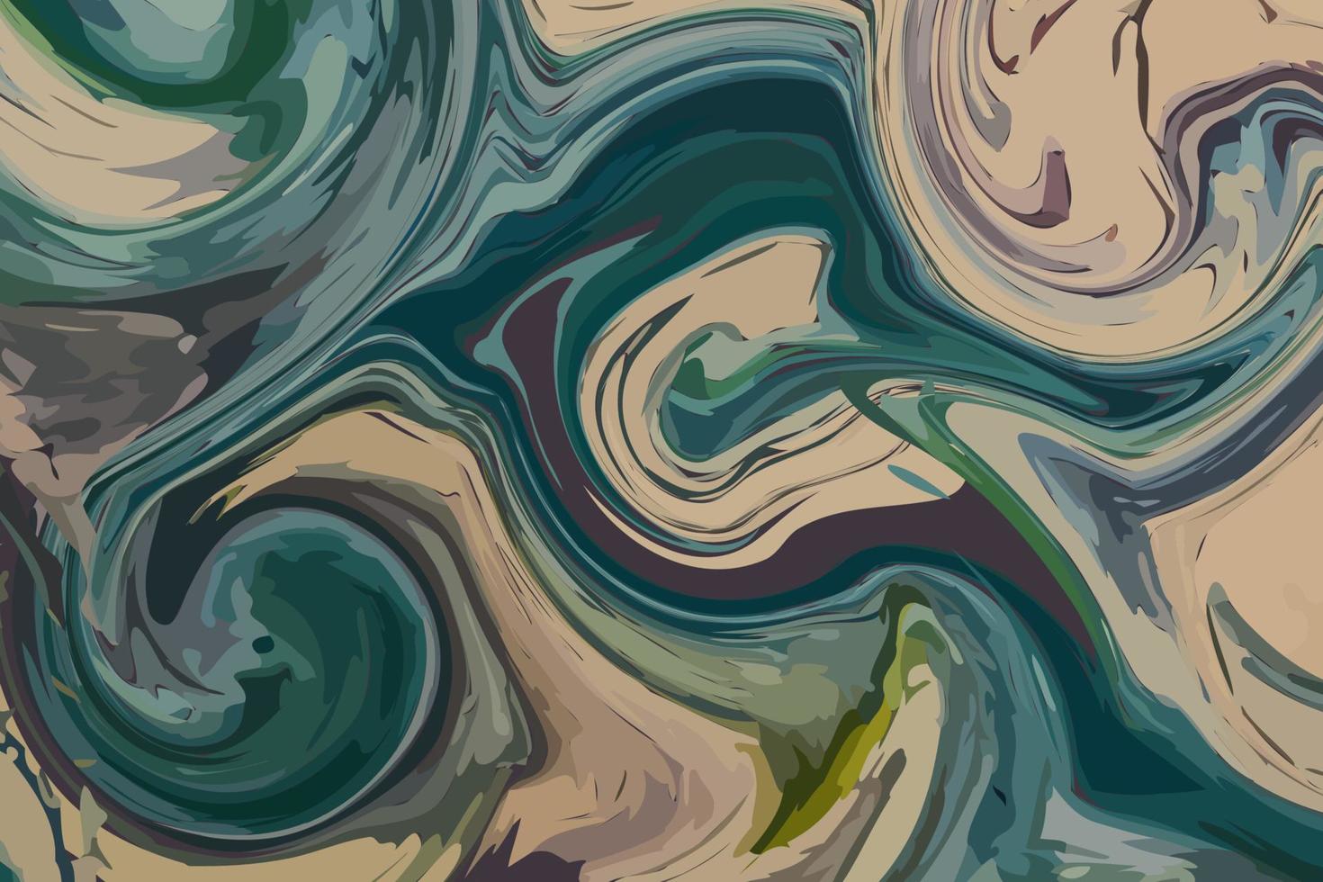 Abstract colorful marble fluid metalic liquid background design. vector