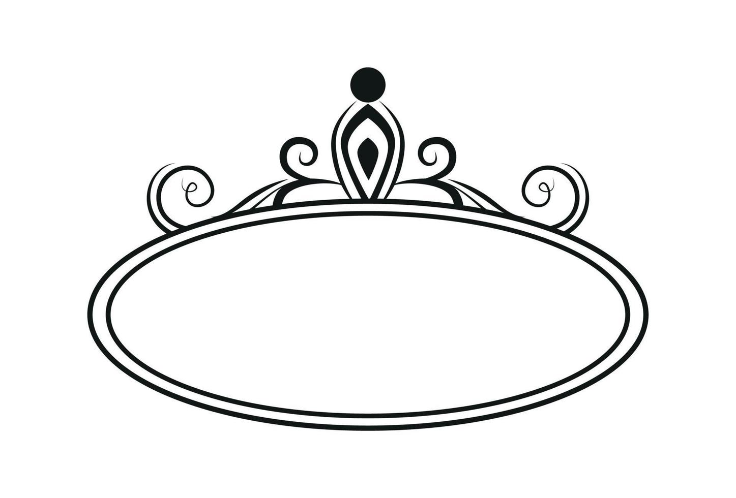 Blank template for text, isolated text box, vector ornaments 10743913