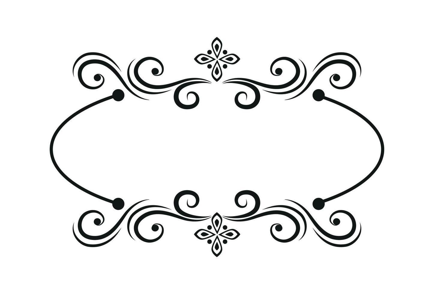 Blank template for text, isolated text box, vector ornaments 10743923