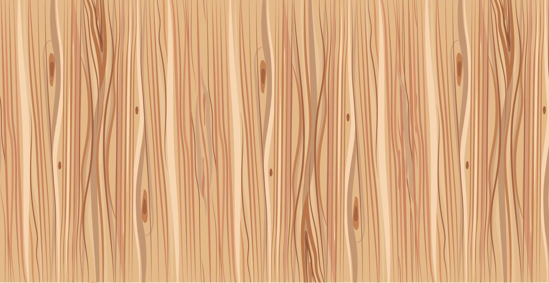 Panoramic texture of light wood with knots - Vector