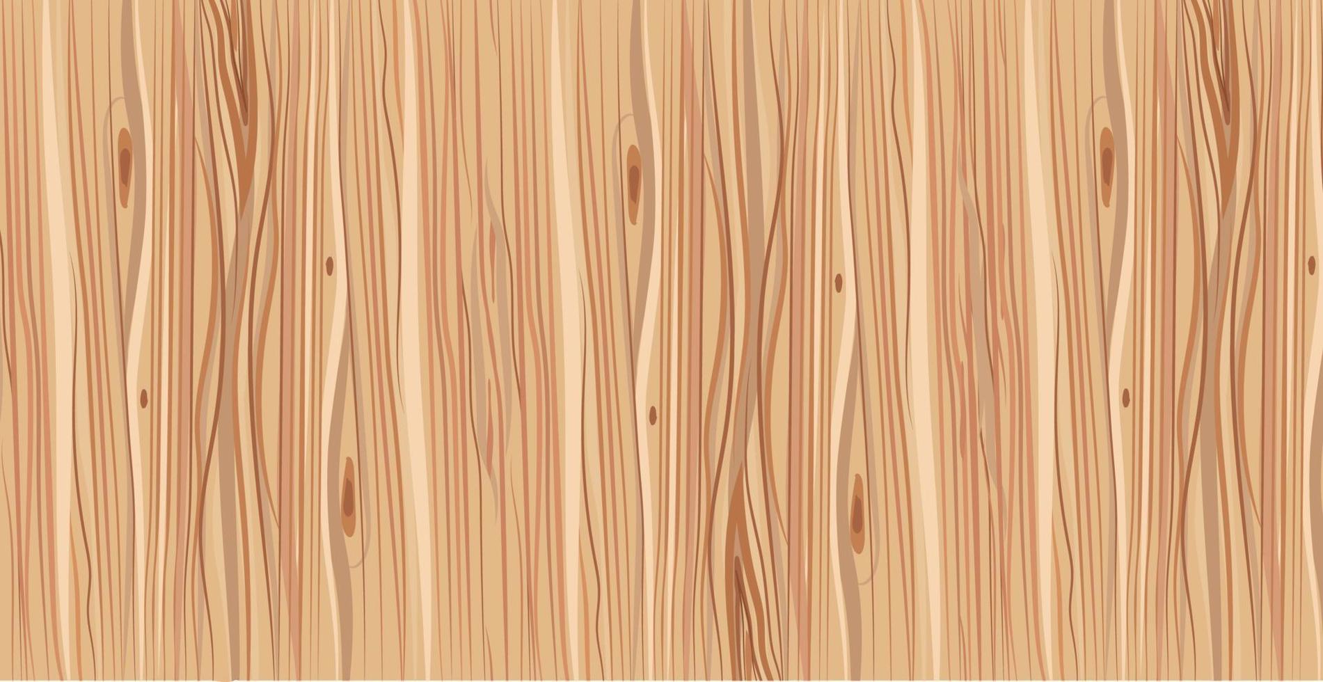 Panoramic texture of light wood with knots - Vector