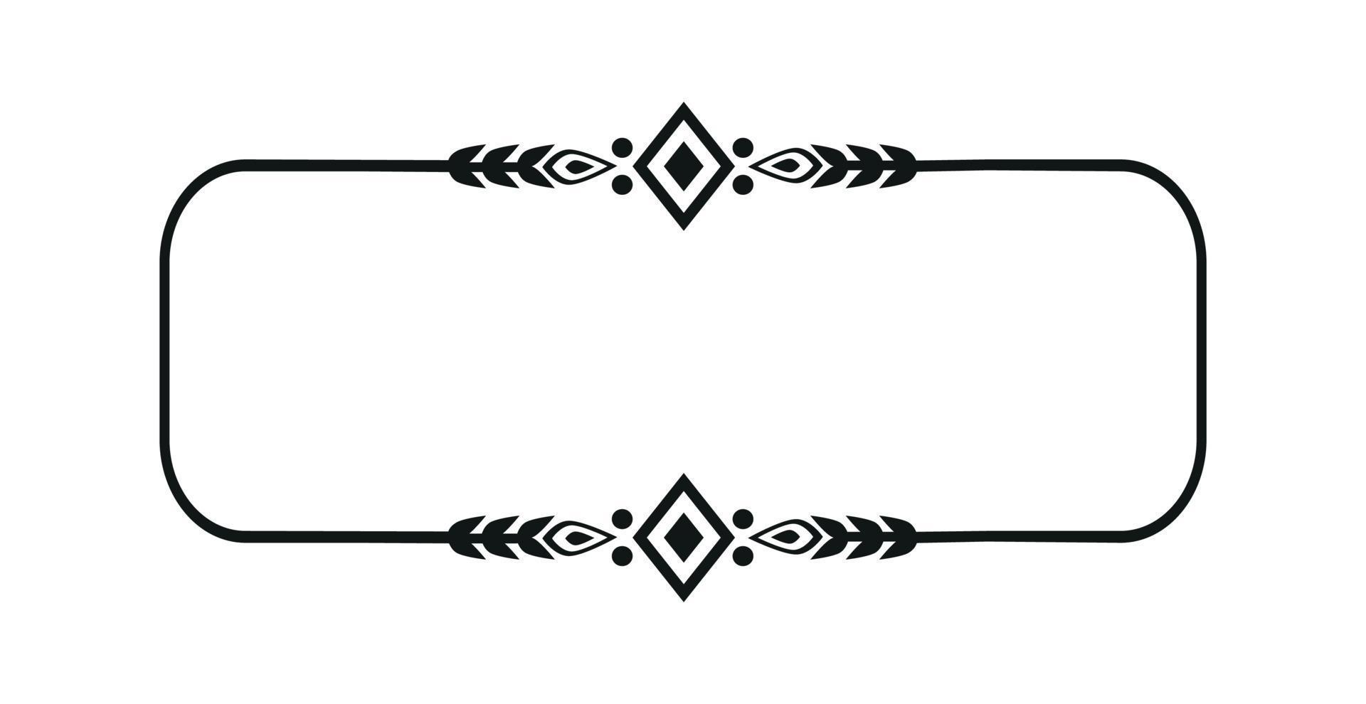 Blank template for text, isolated text box, vector ornaments 10743999