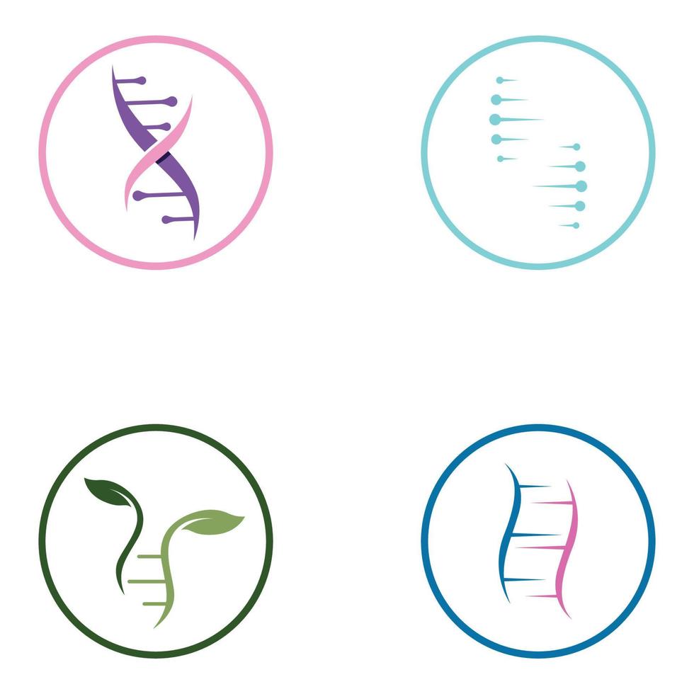 DNA vector logo. Modern medical logo, with vector illustration template design