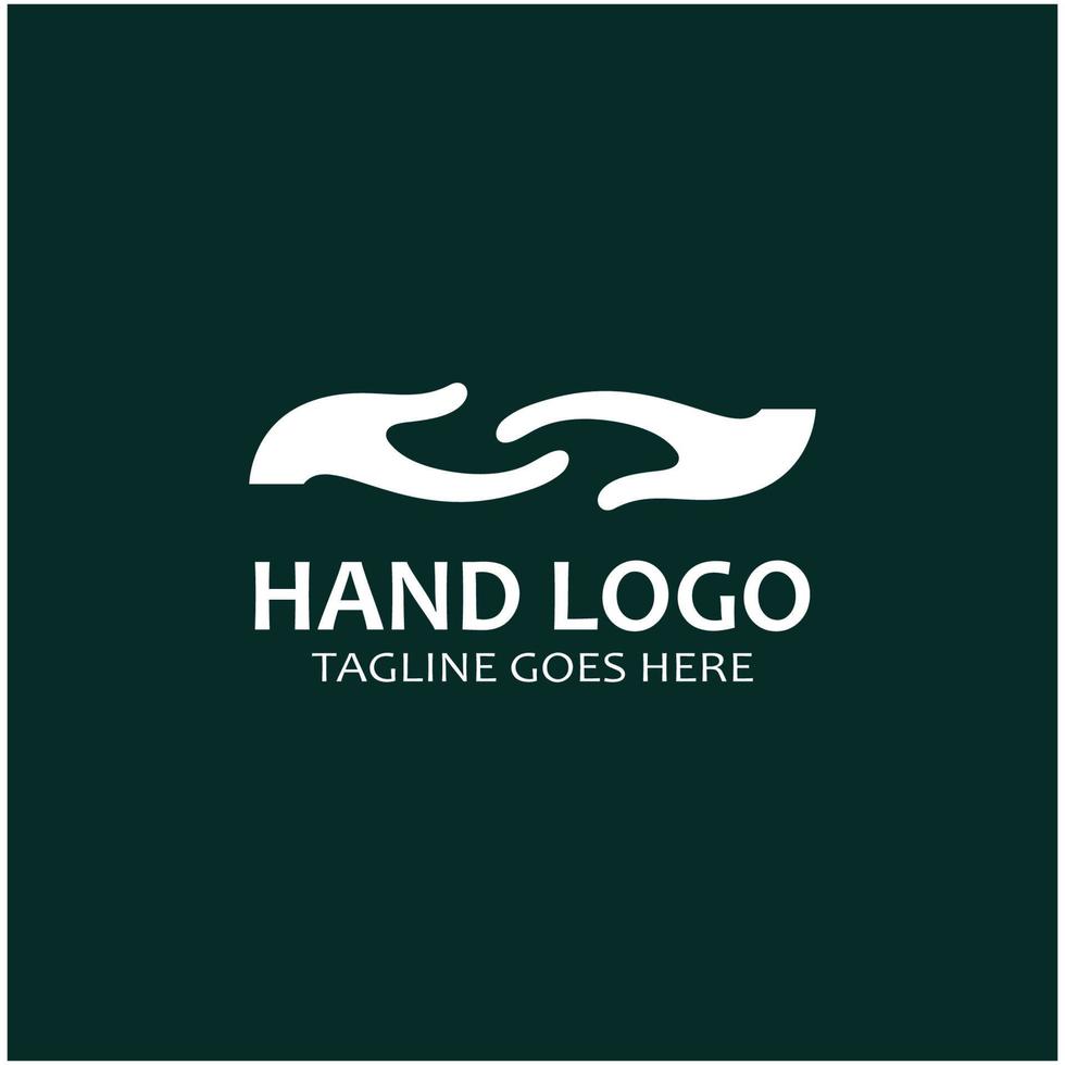 Hand logo icon vector design template illustration