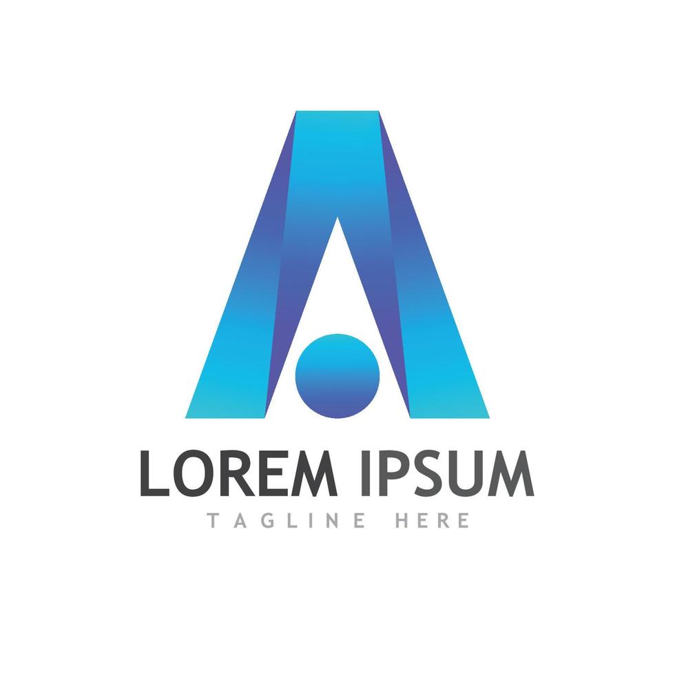 A letter logo bisniness vector