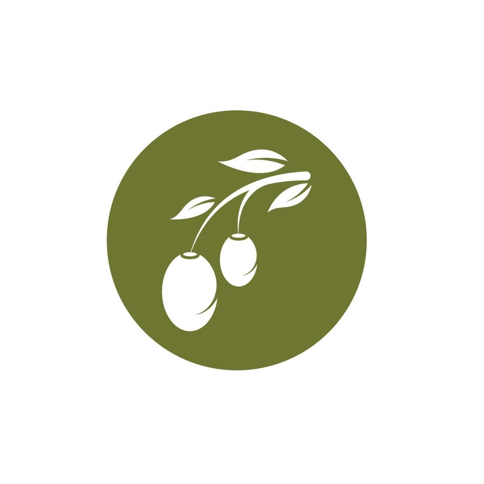 Olive tree vector illustration