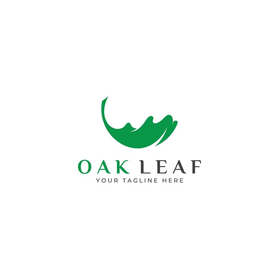 Autumn oak leaf logo and oak tree logo. With easy and simple editing of vector illustration.