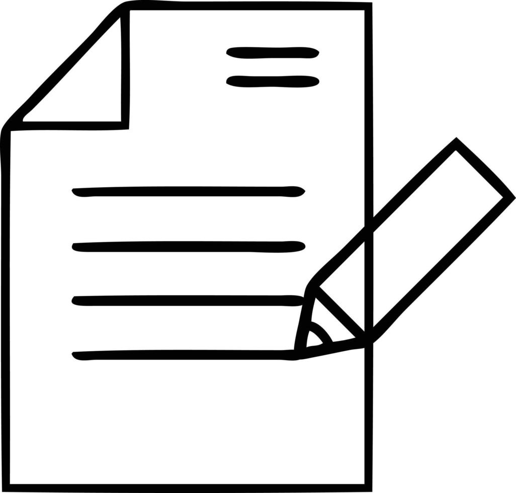 line drawing cartoon of writing a document 10745480 Vector Art at Vecteezy line drawing cartoon of writing a document 10745480 Vector Art at Vecteezy