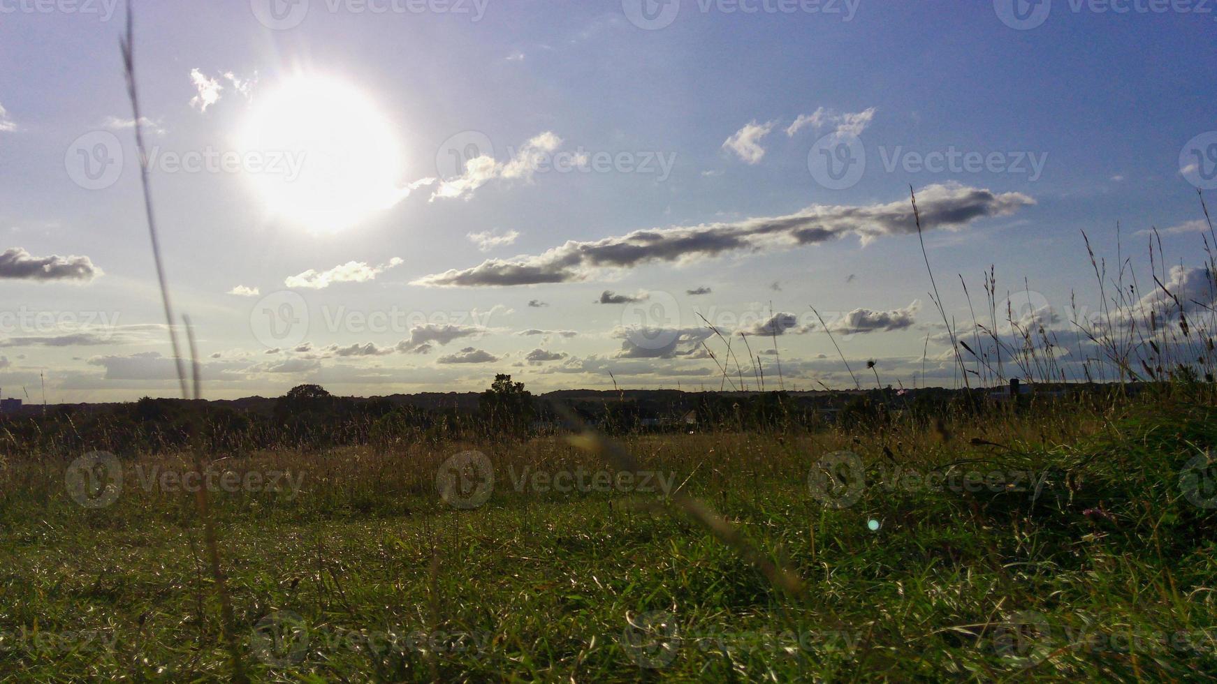 Aerial footage and high angle view of British Countryside, drone's footage photo