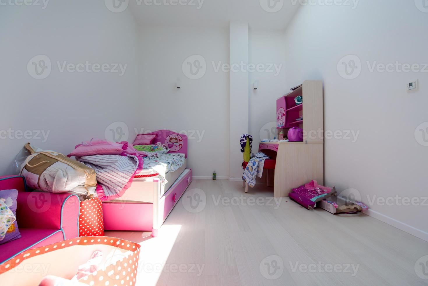 pink little girl's room photo