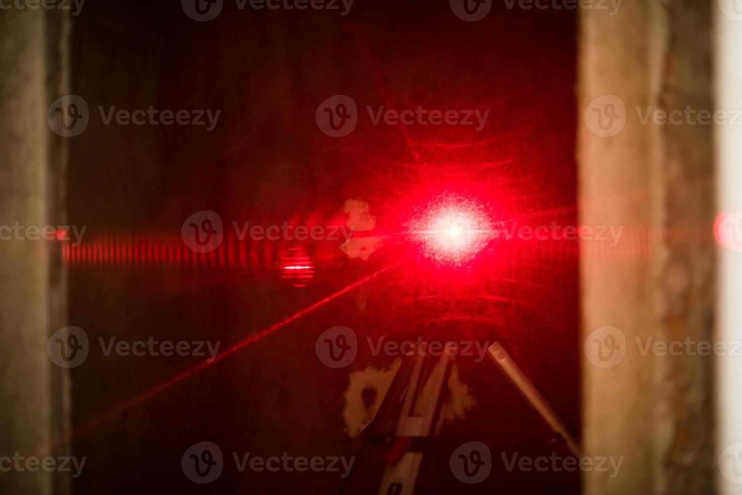 Laser equipment at a construction site photo