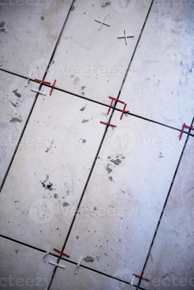 Ceramic tiles and tools for tiler photo