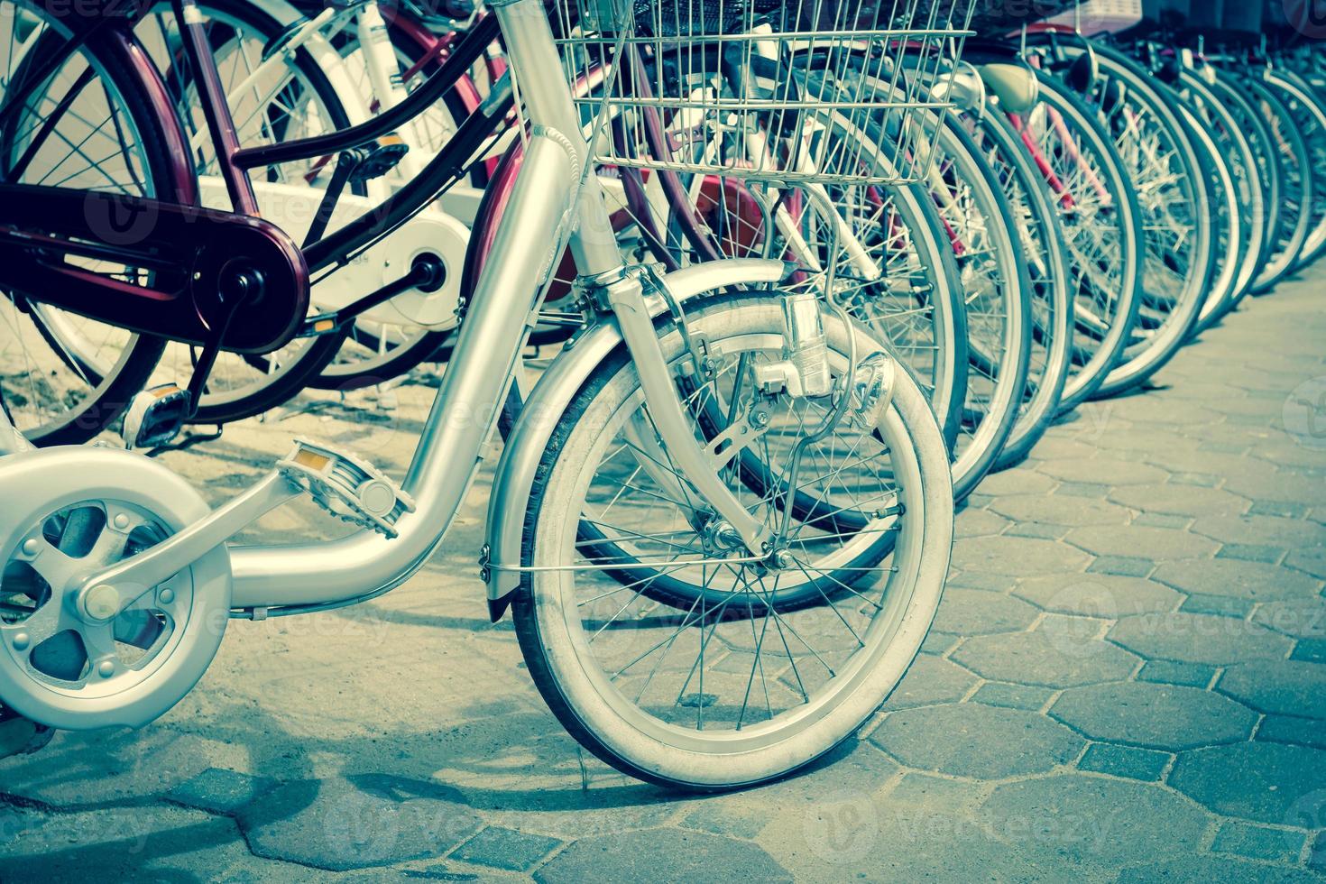 old bicycle showroom,Vintage filter photo