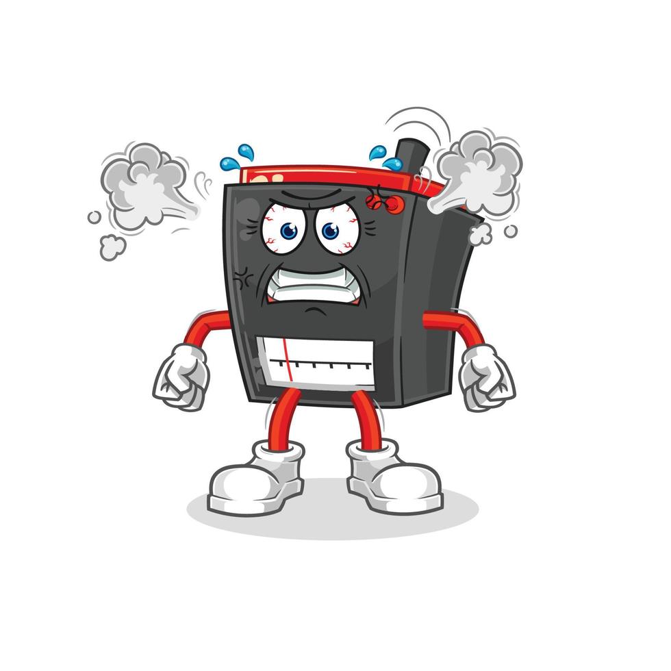 radio cartoon character vector
