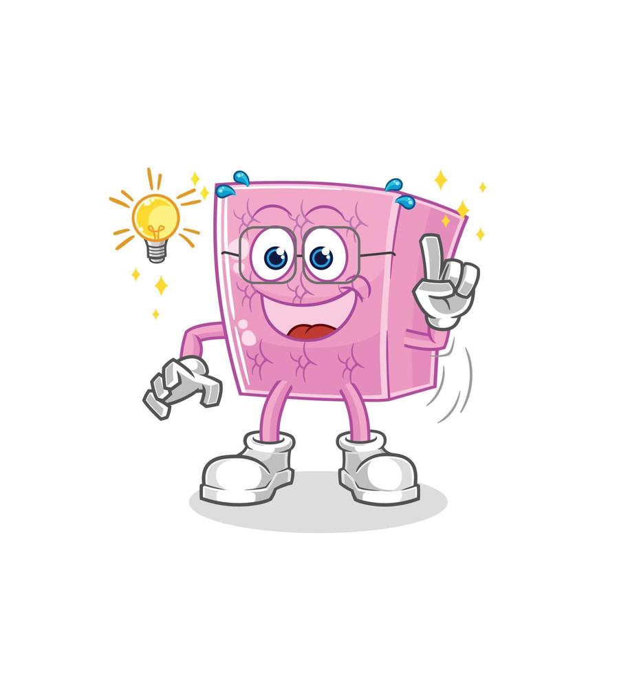 mattress cartoon character vector
