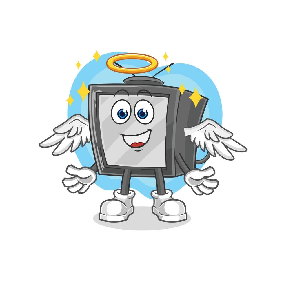 vintage tv cartoon character vector