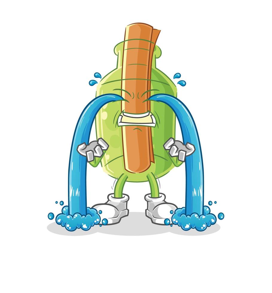 message in a bottle cartoon vector