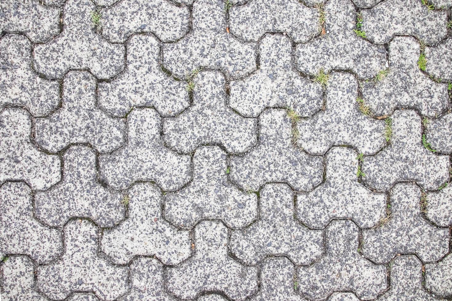 Gray paving slabs on the road photo