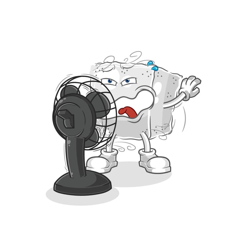 sugar cube cartoon vector