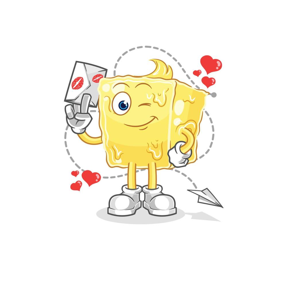 butter character cartoon vector