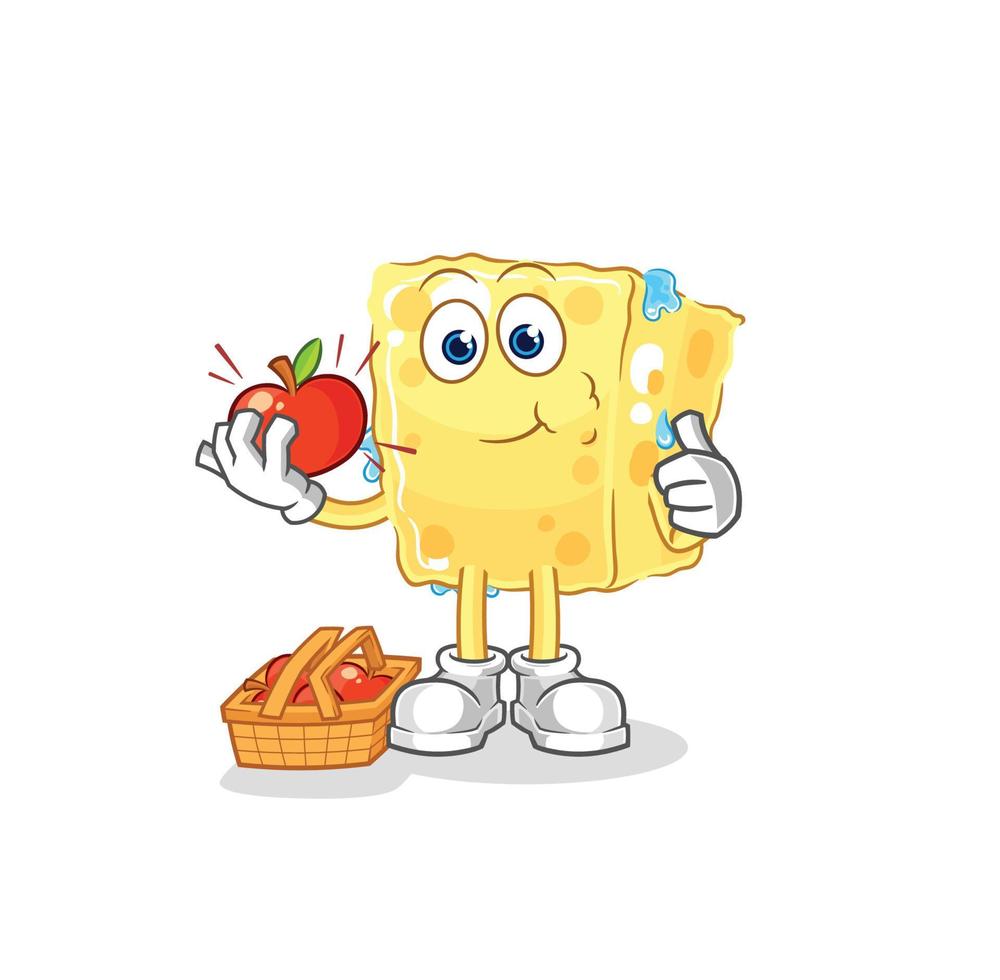 sponge mascot vector