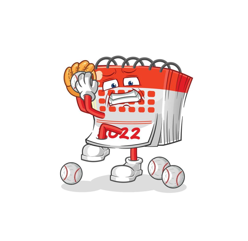 calendar mascot vector