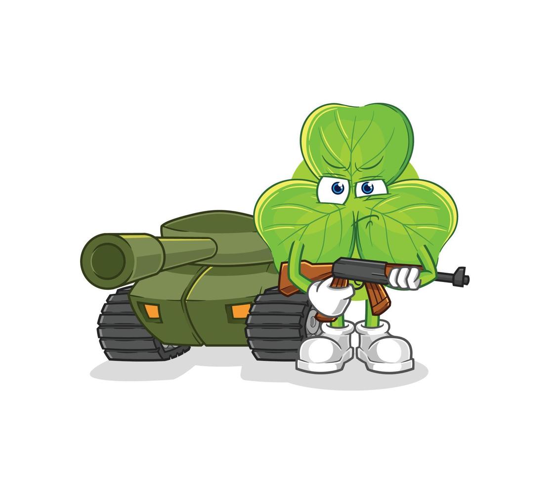 clover cartoon character vector